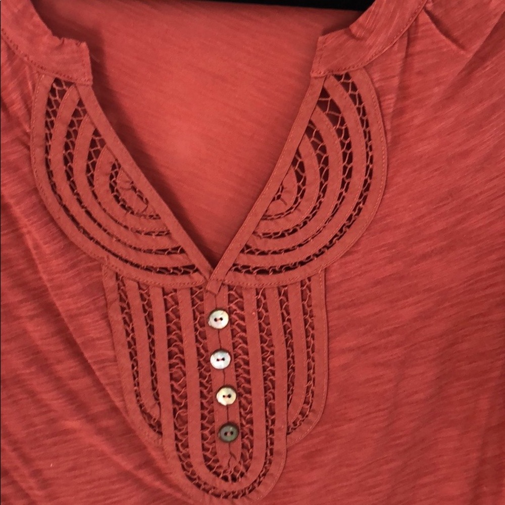 Anthropologie C Keer Loop De Loop Henley Top - image 3